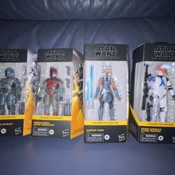 Star Wars Black Series Walmart Exclusive Clone Wars Set.