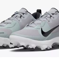 Brand New Nike Force Zoom Trout 9 Pro Baseball MCS Cleats Grey White Black Men Sizes 9, 9.5, 12
