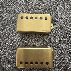 EMG 57/66 Active Pickup Set - Brushed Gold