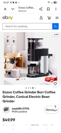 Enzoo Conical Burr Electric Coffee Grinder
