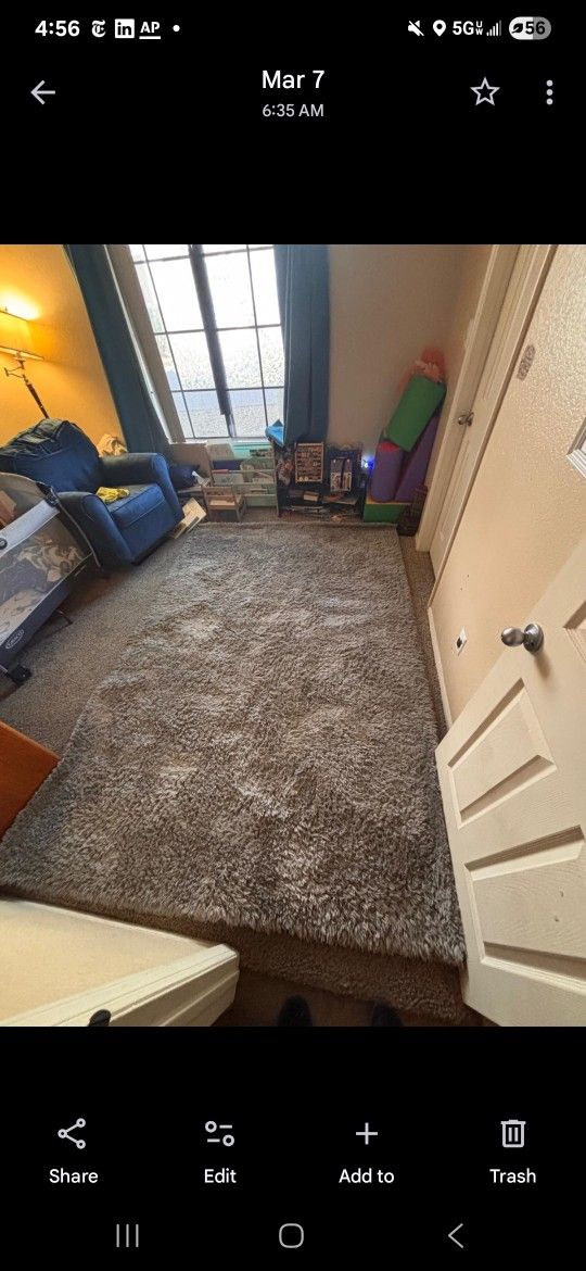 Revival Grey Shag Rug 