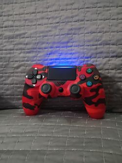 New PlayStation 4 Controller DualShock 4 - Red camo PS4 Video Game Controller Working And Tested