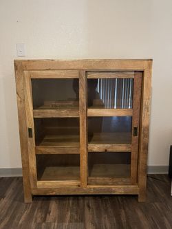 Wood Storage Cabinet