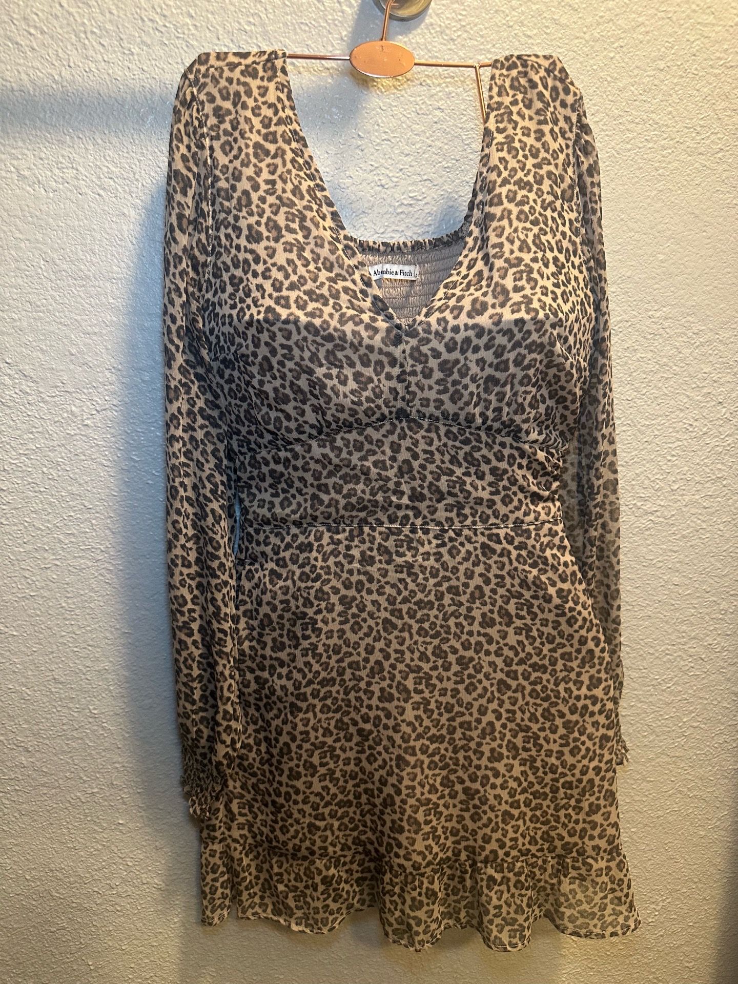 Abercrombie and Fitch Leopard Print Dress xsmall