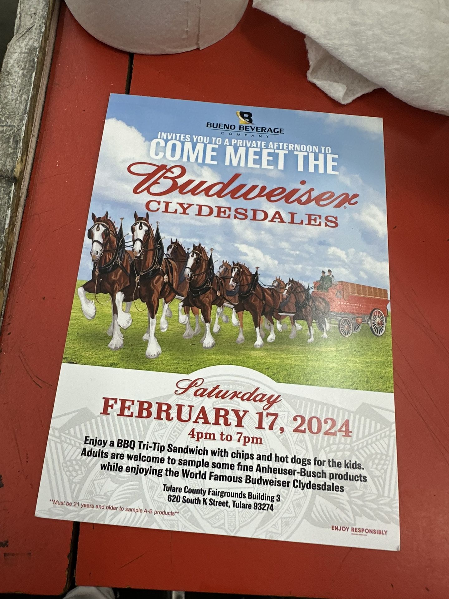 Clydesdales Experience Package: 4 Tickets with BBQ Delights! 🐴🎟️🍔