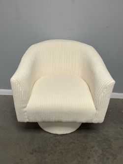 (Brand new) Mid Century Modern Velvet 360 Degree Swivel Accent Chair-Beige