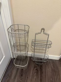 Two shelves for bathroom