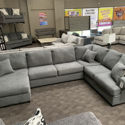 New Grey Sectional Sofa 