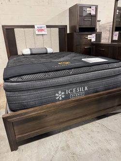 IceSILK Hybrid Eurotop 14” Mattress — NEW — Warehouse Sale 