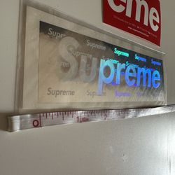 Supreme Holographic Foil Box Logo Sticker 