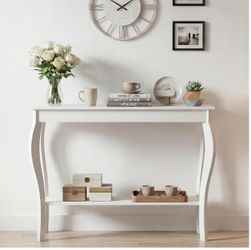 White Entryway Table