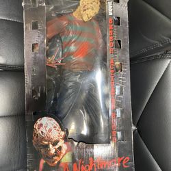 Movie Maniacs 18" A Nightmare on Elm Street Freddy Horror Figure McFarlane Toys   Figure is in great shape and has hat.   Box & window  show some wear