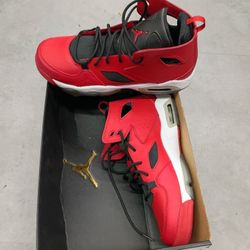 Red Jordans Size 7y 