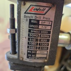 Ludell Bench Drill Press Works Great!
