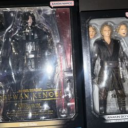 S.H Figuarts Starwars Darth Vader & Anakin Skywalker