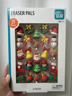 Christmas Eraser Pals