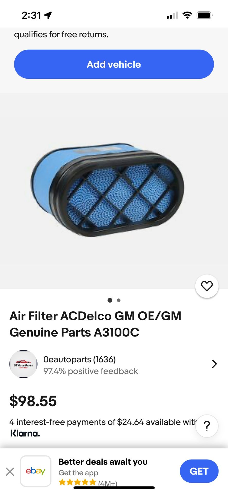 ACDelco GM Filter