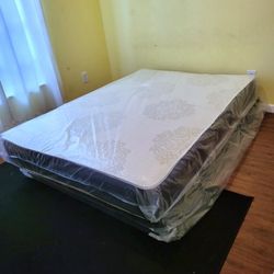 NEW FULL-SIZE MATTRESS AND BOX SPRING