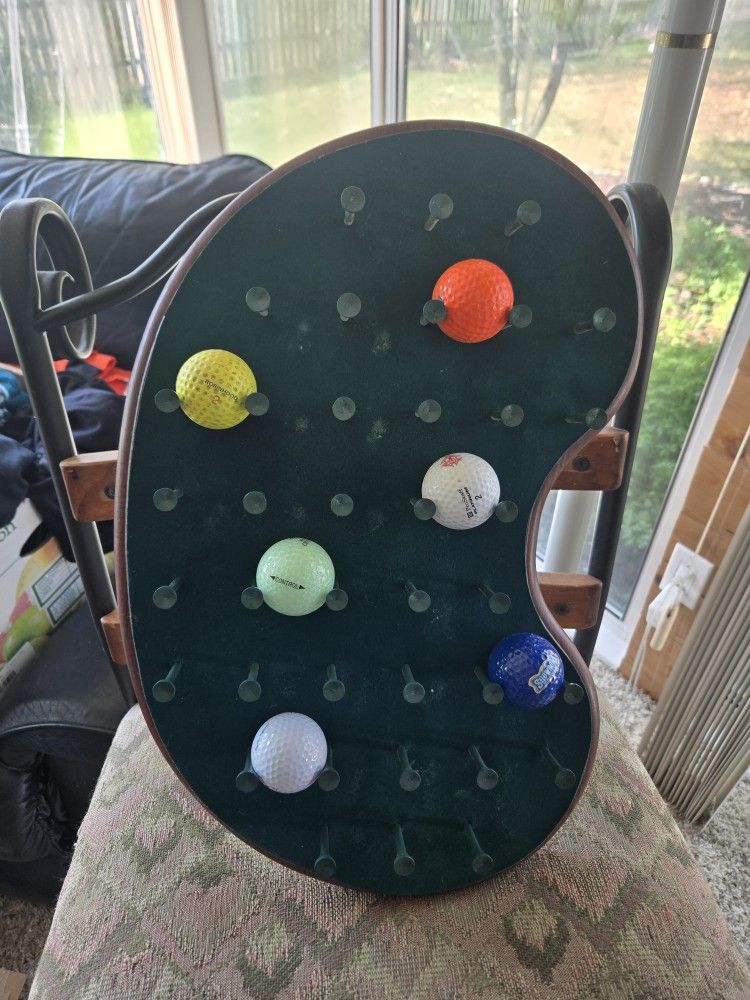 Putting Green Golf Balls Display