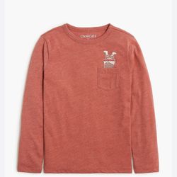 NWT J.Crew Kids Crewcuts Boys Santa Graphic Tee Size XL