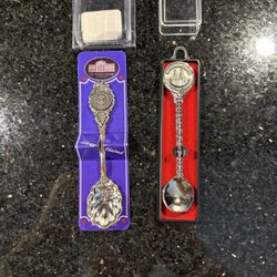 2 Finest Collectors Spoons The White House Stateroom & The Baltimore Basilica