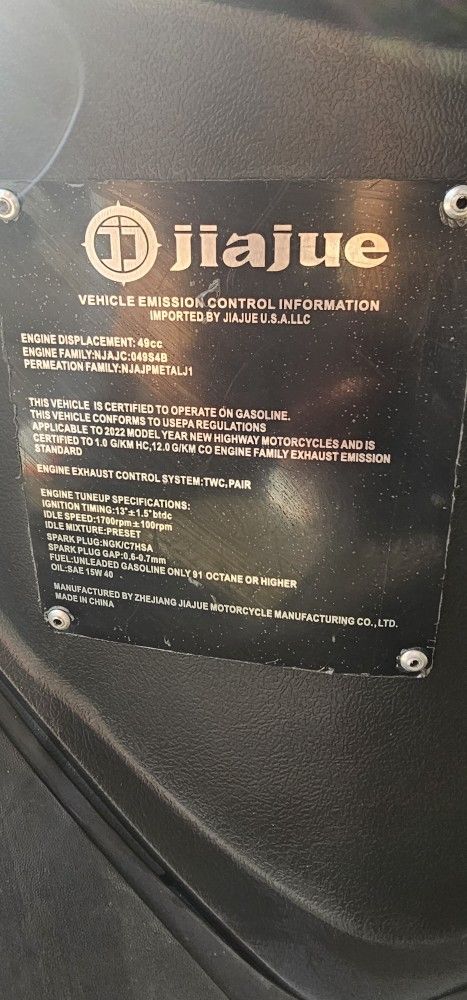 Scooter.  2022  , 50cc. Black 