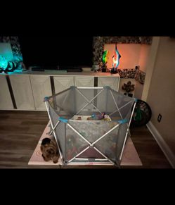 Regalo Safety My Play Portable Baby Playpen & Play Yard, Foldable 6-Panel Indoor outdoor