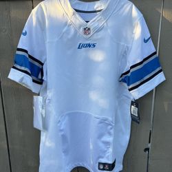 Nike On Field Detroit Lions Customizable Blank NFL NWT Jersey Size 44 Large