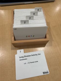 Nienhuis Montessori Long Division Activity Set