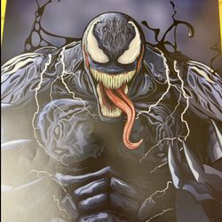 VENOM MINT MOVIE POSTER / COMIC BOOK STYLE. 2018 NEW RARE COLLECTORS