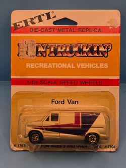 ERTL FunTrucking Recreational Vehicles Ford Van Hong Kong Vintage