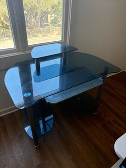 Glass desk