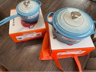 NEW Rare Le Creuset Set in Ombré Blue