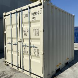 10 Ft Std Container Beige New  , Shed , Storage , Shipping , Conex