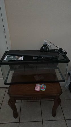 20 GAL reptile tank with lights included