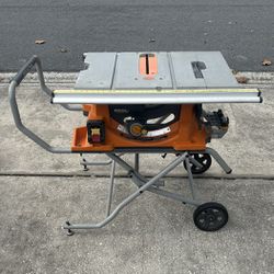 Rigid Table Saw Utility Vehicle 