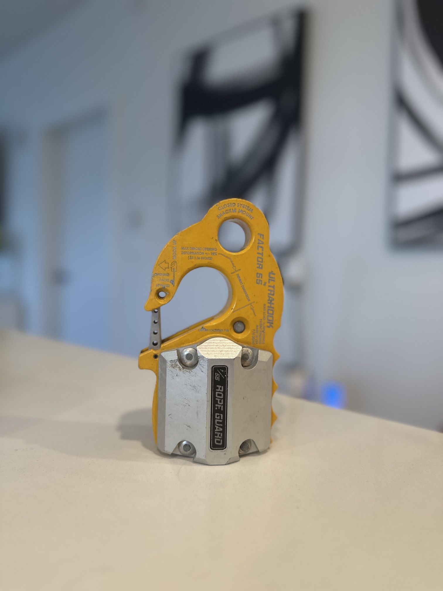 Yellow Factor 55 Ultrahook with Rope Guard (extra)