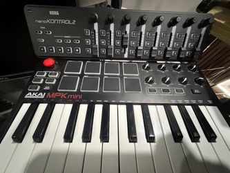 Korg nanoKONTROL2 + Akai MPK mini MkII MIDI Controller Bundle — $75 OBO