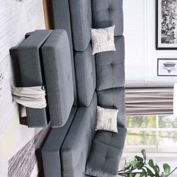 Sectional With Ottoman /// Financing Available 