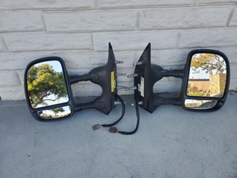 '92-'14 Ford Van Econoline E150 E250 E-350 E Series Power Towing Mirrors , Super Duty Style