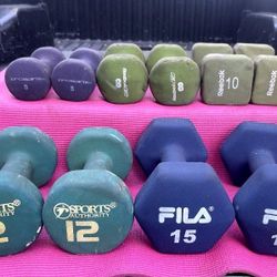 DUMBBELLS  •   $1 LB.  •  (AVAILABLE : 3s  5s  8s  10s  12s  15s  20s 25s 30s 35s  45s  50s  55s  60s  {Single : 8s / 10s / 15 / 20 / 35 /  45 / 