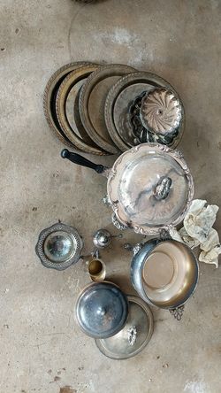 Silver dishware