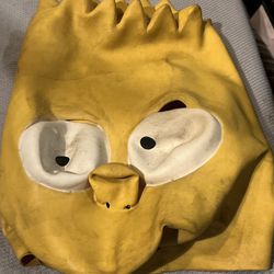 Bart Simpson Rubber Mask The Simpsons Halloween Costume Matt Groening 1999 Adult
