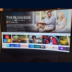 Samsung  55 Inch Curved TV Mounted