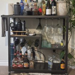 Metal Bar Cart 