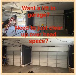 Garage doors? High lift tracks? Springs? Motor? Etc