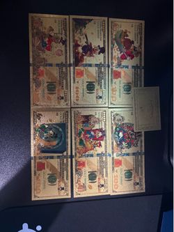 24k gold Scrooge McDuck Gold Foil Novelty Collectible Banknotes