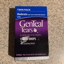 Twin Pack GenTeal Tears Lubricant Eye Drops 
