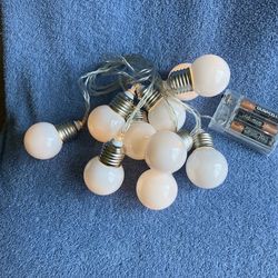 Decorating Lights Bulbs Indoors/outdoor 10 Milky White Work On3 Batteries Convenient to Use anywhere