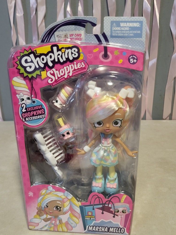 SHOPKINS SHOPPIES Series 1 MARSHA MELLO W/2 Excl Shopkins